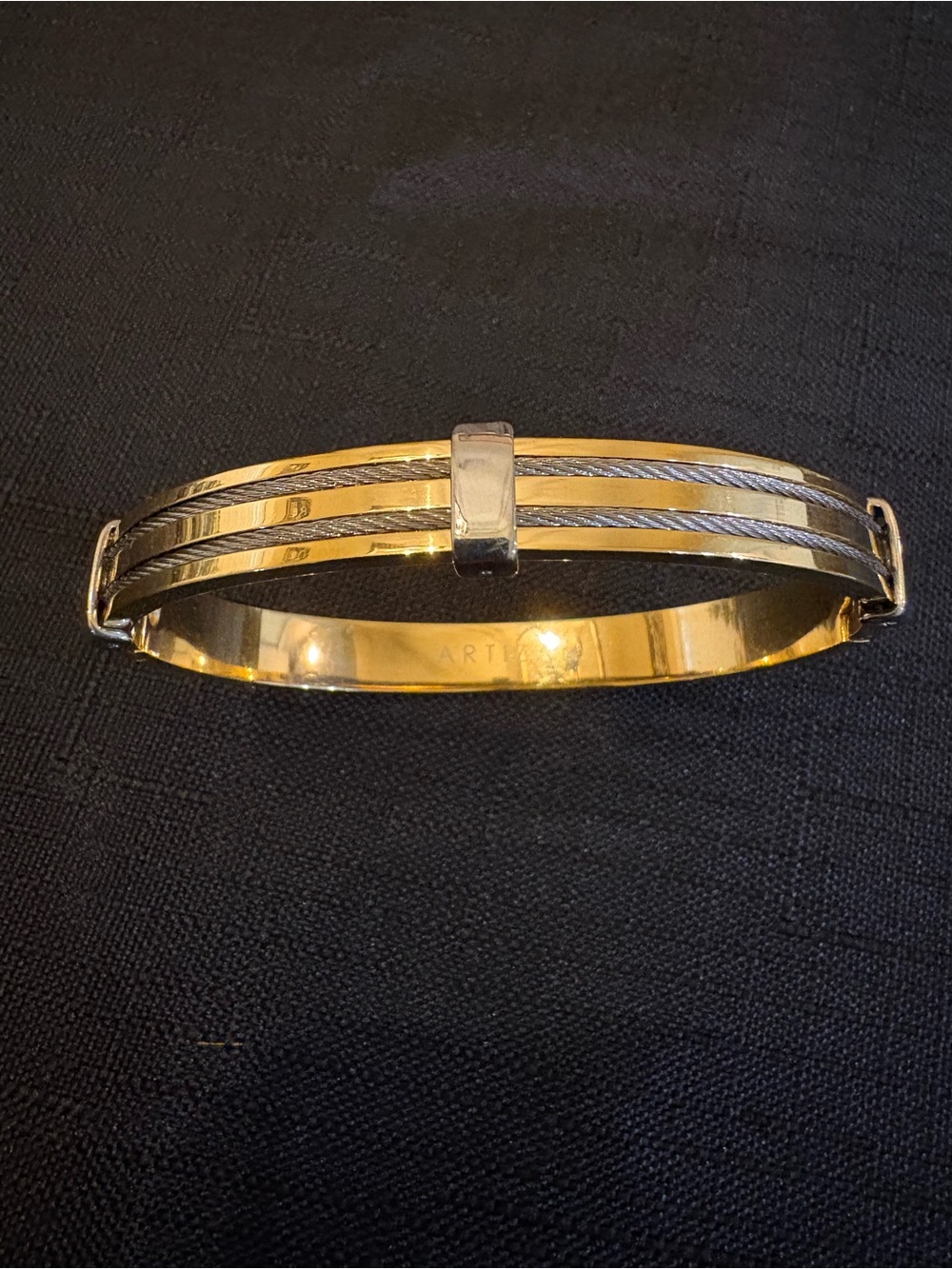 Artizan Joyeria Two Tone Bangle - Picture 2 of 8